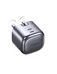 UGREEN USB C Charger 45W Nexode GaN Dual Ports Plug Support PD 3.0/PPS Compatible with iPhone 17/16/15 Pro Max/15 Pro/15/14/13 Series, Galaxy S25/S24, iPad Air/Mini, Pixel 9, Steam Deck