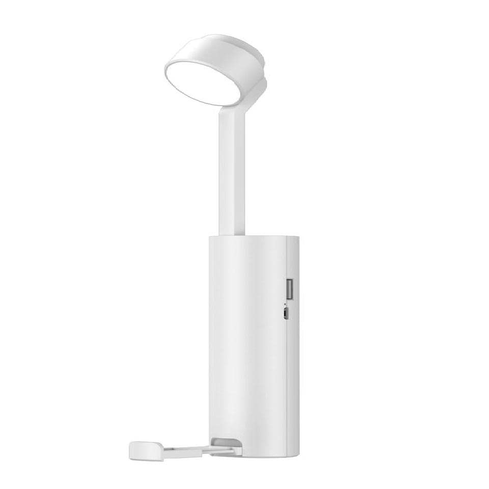 Prechana Rechargeable Led Table Flashlight Eye Protection Table Lamp Power Bank Handheld Desk Night Lamp Portable Torch Light With Adjustable Light Head For Home Kids Room Bedroom - Plastic
