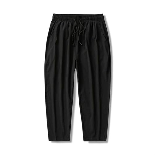 Pantalon homme soie glacée 7 points fluide coupe droite décontractée léger - 5