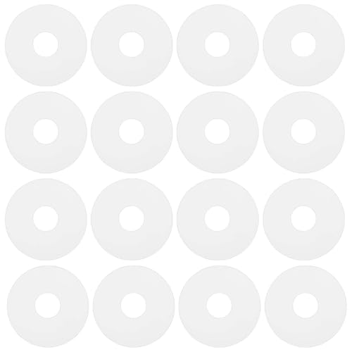 Be In Your Mind 80 Pezzi Juntas Planas de Silicona de 19mm de Diámetro Exterior Y 6mm de Diámetro Interior Y 1,5mm de Grosor para Manijas de Puertas de Ducha de Vidrio Y Barras de Toalla