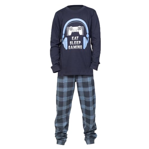 NOROZE Unisex kids Boys Halloween Camouflage Skull Gaming Print Pyjamas Set Girls Loungewear Nightwear Cotton Pajamas Set 2 Piece PJs Sets Long Sleeve T Shirts Bottom (13 Years)