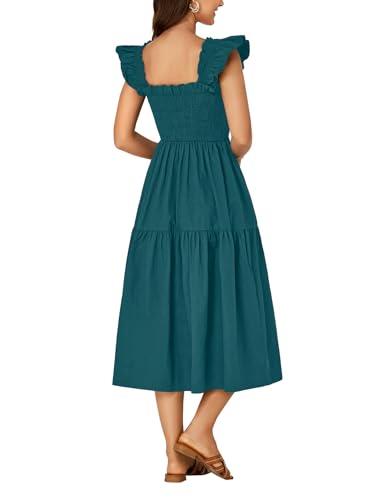 Image of Rooscier Women's A Line Smocked Midi Dress