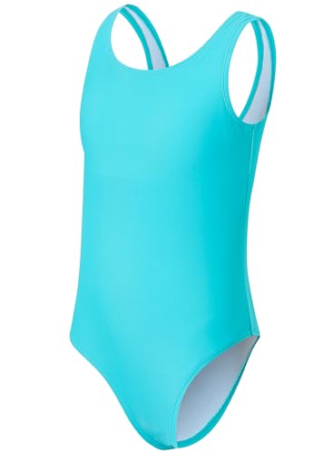Image of One Piece Swimsuit for Girls 6-16 Years with Removable Chest Pad Quick Dry & Stretchy for Swim Team Beach