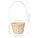 HOLIDYOYO 8pcs Woven Storage Basket for Organizing Miniature Flower Baskets for Home Decor Picnic and Toy Storage Stylish and Versatile for All Decorative Styles