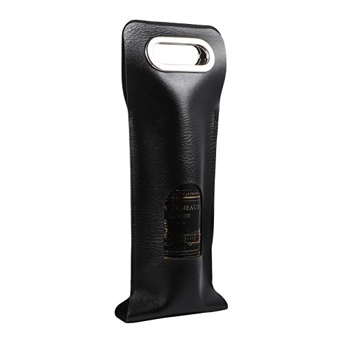 NICEXMAS Saco de Presente de Vinho Porta-Totes Portáteis de Vinho de Couro Bolsa de Mercadorias Bols
