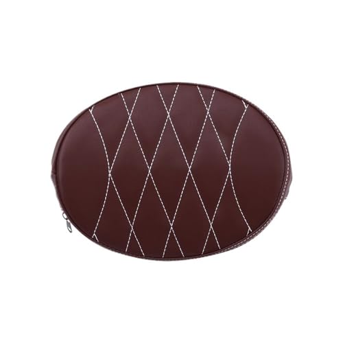 Coussin de dossier avant moto marron en finition haut de gamme pour Softail