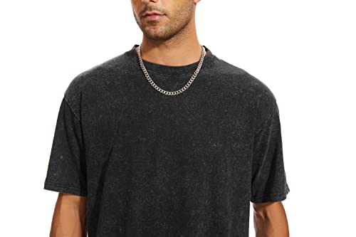 Men's Oversized Heavy Cotton Summer T-Shirts - Vintage Tee Loose Fit Short Sleeve Casual Streetwear Tshirts for Men2