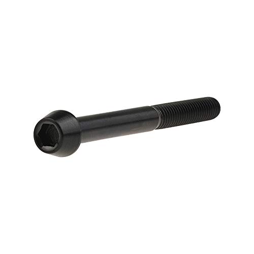 Image of Titanium Ti Bolt M5x9 16 18 20 25 30 35 40 45 50 55 60mm Tapered Head Screws Pack of 4 (M5x50mm, Black)