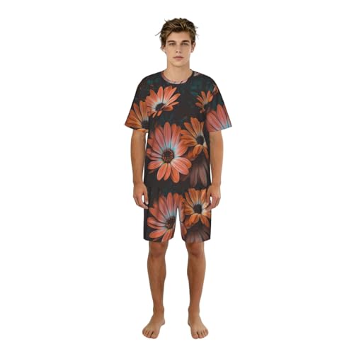 Pyjama 2 pièces homme manches courtes idéal pour des matins d'été