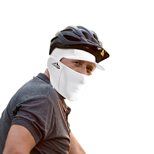adawd Fahrradmützen unter Helmen, Atmungsaktive Fahrradmütze Fahrradmütze, Atmungsaktive Fahrradkappe unter Helmen, Fahrradhelm-Innenkappe mit Gesichts-Nackenabdeckung, feuchtigkeitsableitender Cover