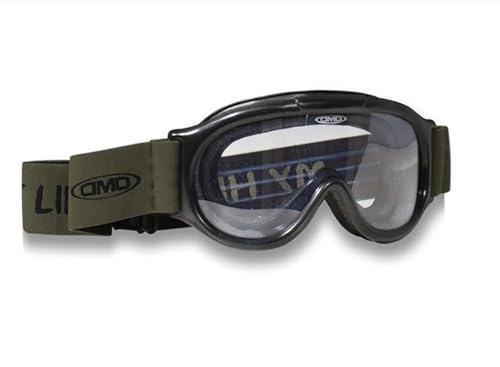 Montatura policarbonato nero iniettato^Gommapiuma facciale bimateriale + velluto grigio, gommapiuma areazioni speciale moto^Schermo trasparente antiscratch e antifog