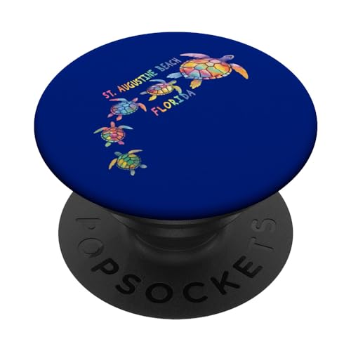 St. Augustine Beach Floride Sea Turtle Lover Beach Vacances PopSockets PopGrip Adhésif