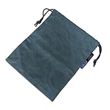 HOBI【日本製】巾着ケースL(25×19cm) 上質ライト帆布 撥水パラフィン加工 [無骨でタフ] メスティン 収納 ソロ UL キャンプ 野営 アウトドア シングルバーナー 御朱印帳 カトラリー 登山 財布 スマホ 手帳 ギア [MADE IN JAPAN]