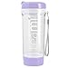 TEA TUMBLER Infuser Water Bottle by Teami - Lavender, 20 Ounce - BPA FREE - Double Walled Mug, Hot or Cold - Our Best Infusion Bottles for Infused Fruit, Smoothies, Tea, even Coffee