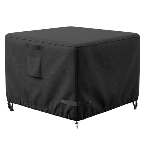 Square Fire Pit Table Cover 28x28x25 inch, Heavy Duty, Waterproof