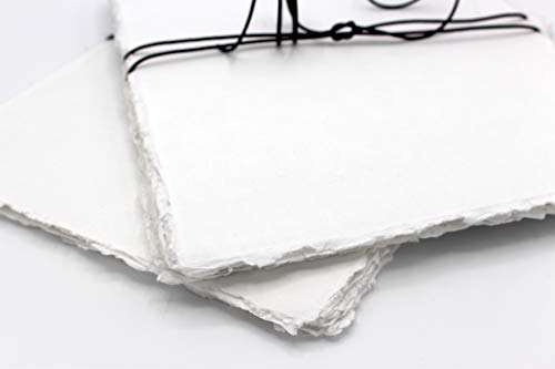 Watercolor Paper, 8.5 X 11 Inch 200Gsm Cotton Rag Paper Deckled Edge, Mixed Media Watercolor Paper, Handmade Paper For Drawing, Watercolor, Sketching #TOP1