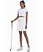 Afurdel Women's Athletic Skirts Mini Golf Skorts with Pockets High Waisted Tennis Skirt for Women Summer Stretchy Skort White XXL