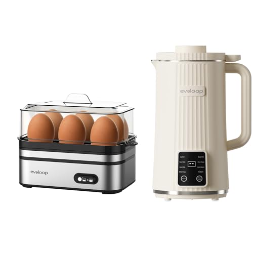 Evoloop Rapid Egg Cooker with 40oz Automatic Nut Milk Maker
