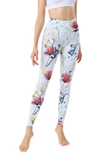 ヨガウェア レギンス レディース ヨガパンツ 柄 ヨガレギンス 花柄 ストレッチ ホットヨガ パンツ 速乾 ヨガスパッツ ９分丈