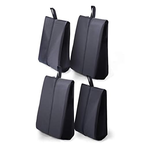 Amazon Brand - Eono 4-Pcs Bolsa de Zapatos Portátil Resistente al Agua para Organizador de Viaje para Zapatos a Prueba de Polvo (2M+2L (4 Piezas))