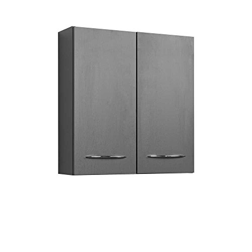 Preisvergleich Produktbild Pharao24 Bad Hängeschrank in Grau 60 cm breit
