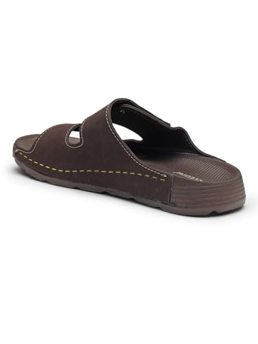 Image of URJO PURE Men's Sliders /Slippers Lightweight Super Flexible Arch Support Durable Anti Skid & Stylish Dailywear Sliders /Slippers for Men (URJO by Welcome)