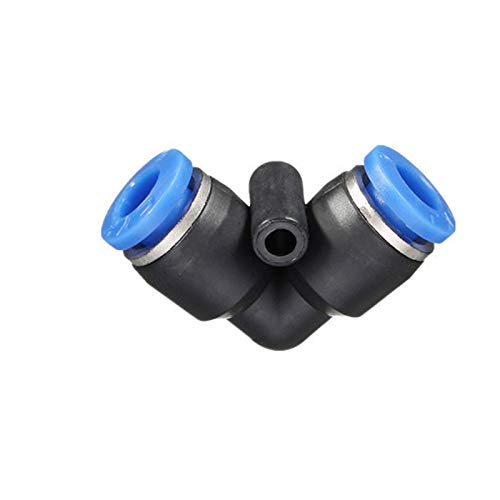 Raccord pneumatique coudé 8 mm en lot de 5 pour tube à air comprimé