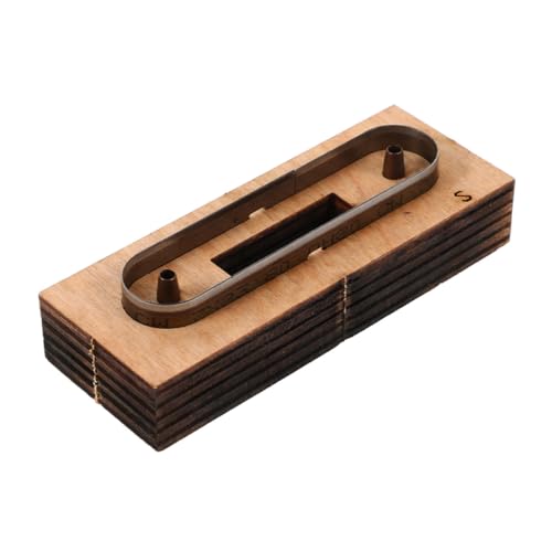INOOMP Stanzwerkzeug für Lederarbeiten mit Präzisionsschnitt Holz und Metallmaterial Einfach zu Bedienen für Selbstgemacht Lederhandwerk und Handgefertigte Lederwaren