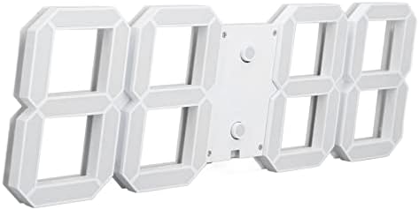 Intelligent Wall Clock, Wall LED Number Time Clocks, Electronic Clock with Dimmable 3rd Gear, Digital Wall Clock for Office Classroom Living Room, Multilingual APP Control(US)