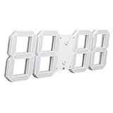 Intelligent Wall Clock, Wall LED Number Time Clocks, Electronic Clock with Dimmable 3rd Gear, Digita