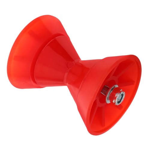 MAGICLULU Trailer Wheel Trailer Shaft Roller Marine Trailer Roller Shaft Bow Stop for Boat Trailer Guide Roller Boat Support Roller Boat Trailer Accessory Boat Winch Roller Plastic Red