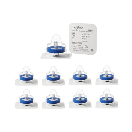 PES Syringe Filters, 13mm, 0.22um, Sterile, Individually Packed, 50 Pack