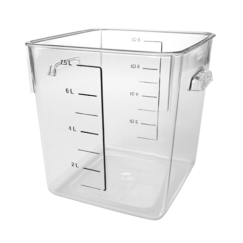 Rubbermaid FG630800CLR 8 Qt Square Storage Container Clear