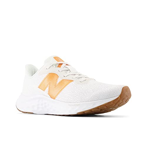 New Balance Women's Fresh Foam Arishi V4 Running Shoe, Sea Salt/Orange Fuzz, 7.5 Wide4