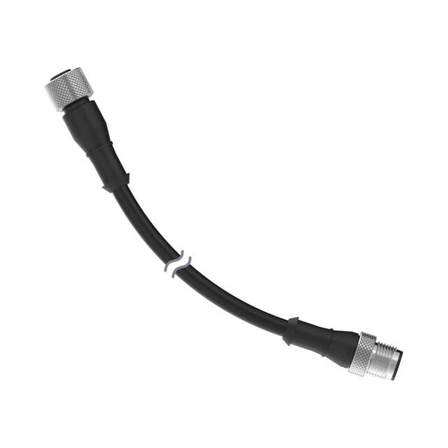 BC-M12F4-22-2, Sensor Cables/Actuator Cables Cordset: Single End Female M12 4-pin Straight Female 2m 4x22 PVC Black