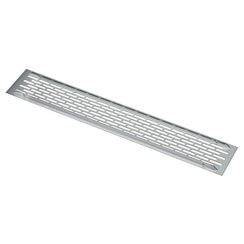 sossai® Aluminium Ventilation Grille - Alucratis (Pack of 2), 44 x 8 cm - 2 Stück - Image 2