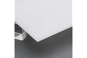 1/8&quot; (3mm) Milky White Acrylic 24&quot;x12&quot; Sheet Translucent Plexiglass
