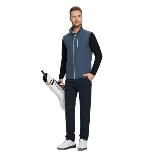 Rouen Mens Vests Outerwear Performance Lightweight Sleeveless Jacket Windproof Softshell Vests Sports Golf Vest for Men2