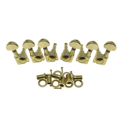 Bouton d'accordage pour guitare dorure fine 3L3R avec finition or métallique