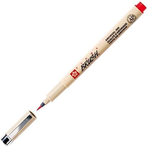 Sakura Pigma Brush 8 Color Set Water based pigment with brush nib image 3