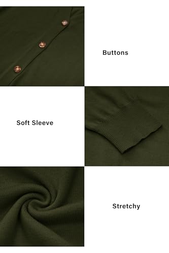 Image of Arach&Cloz Women's Wool Blend Oversized Lightweight Spring Business Casual Cardigan Sweaters