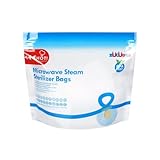 Microwave Steam Sterilizer Bags 12pc for Baby Bottles, Soothers,