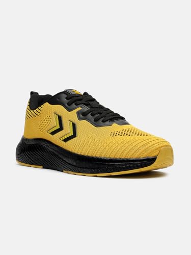Image of hummel NOVARE Lace Up Sports Shoes for Men with Lightweight Hyper Burst TPR Sole Comfortable Breathable and Slip Resistant Ideal for Running Walking Gym Trekking Hiking