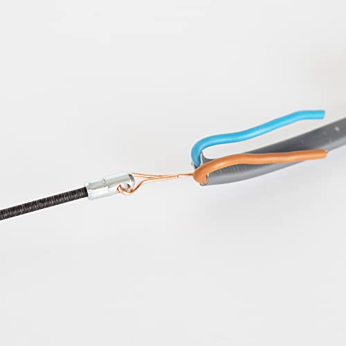 C.K MightyRods Pro Kabelstangen 7-Teilig Erweiterungssatz, Flexibler Führungskopf, Haken, Ring, Adapter, Köpfe, Zubehörsatz für Elektrische Kabelziehhilfe, Kabeleinziehhilfe Elektriker, CK T5440