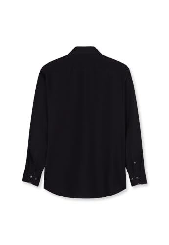 OLYMP No Six Hemd Bügelleicht Herren Super Slim Fit Baumwolle schwarz Kent