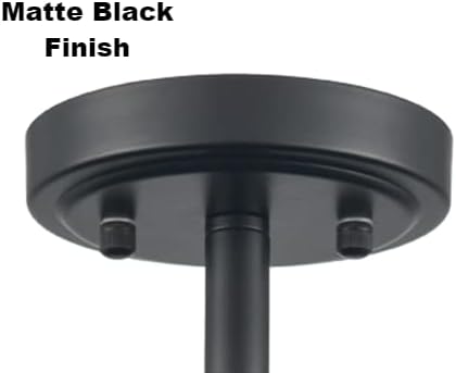 Miniatura 8 de Lámpara de techo LED moderna negra regulable 3000K-4500-5500K Lámpara de techo semiempotrada para dormitorio