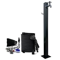 Amazon | ステンレス鋼水栓柱 - 凍結防止屋外用水栓設置 (四角形立て柱