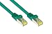 Produktbild Good Connections RJ45 Ethernet LAN Patchkabel mit Cat. 7 Rohkabel und Rastnasenschutz RNS, S/FTP, PiMF, halogenfrei, 500MHz, OFC, 10-Gigabit-fähig (10/100/1000/10000-Base-T Ethernet Netzwerke) - z.B. für Patchpanel, Switch, Router, Modem - grün, 30 m