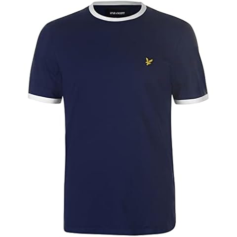 Lyle & Scott Navy/White Ringer T-Shirt Cover