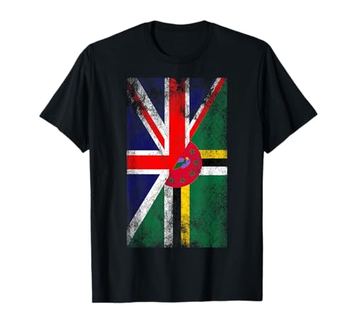 United Kingdom & Dominica Flags - British Dominican T-Shirt